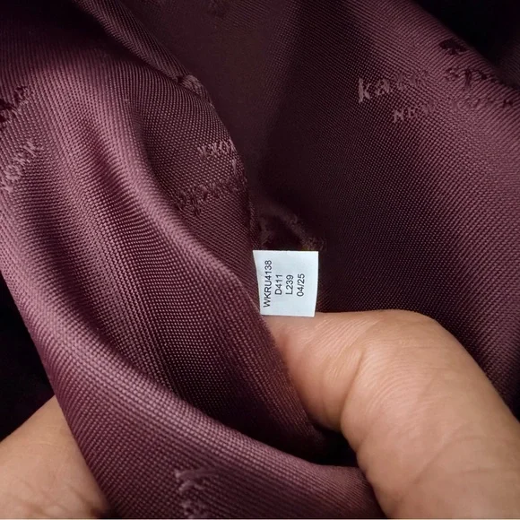 kate spade Pebbled Leather Burgundy Hobo with Gold Hardware - Picture 5 of 5